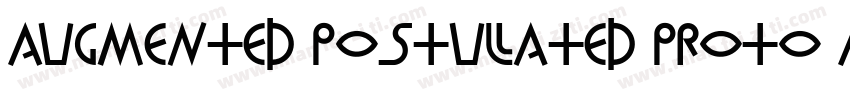 Augmented Postulated Proto Alphabet字体转换